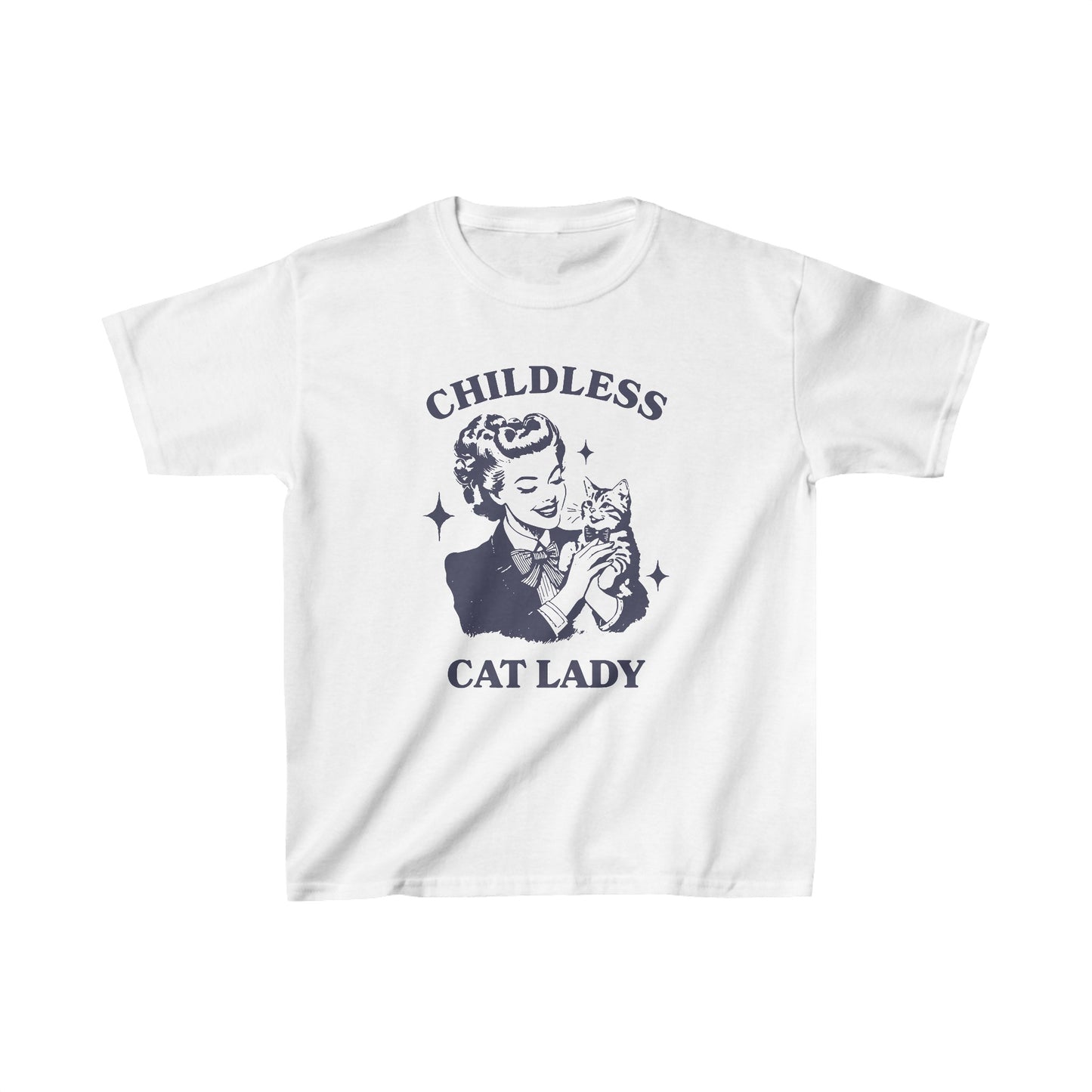 Childless Cat Lady Cotton Baby Tee