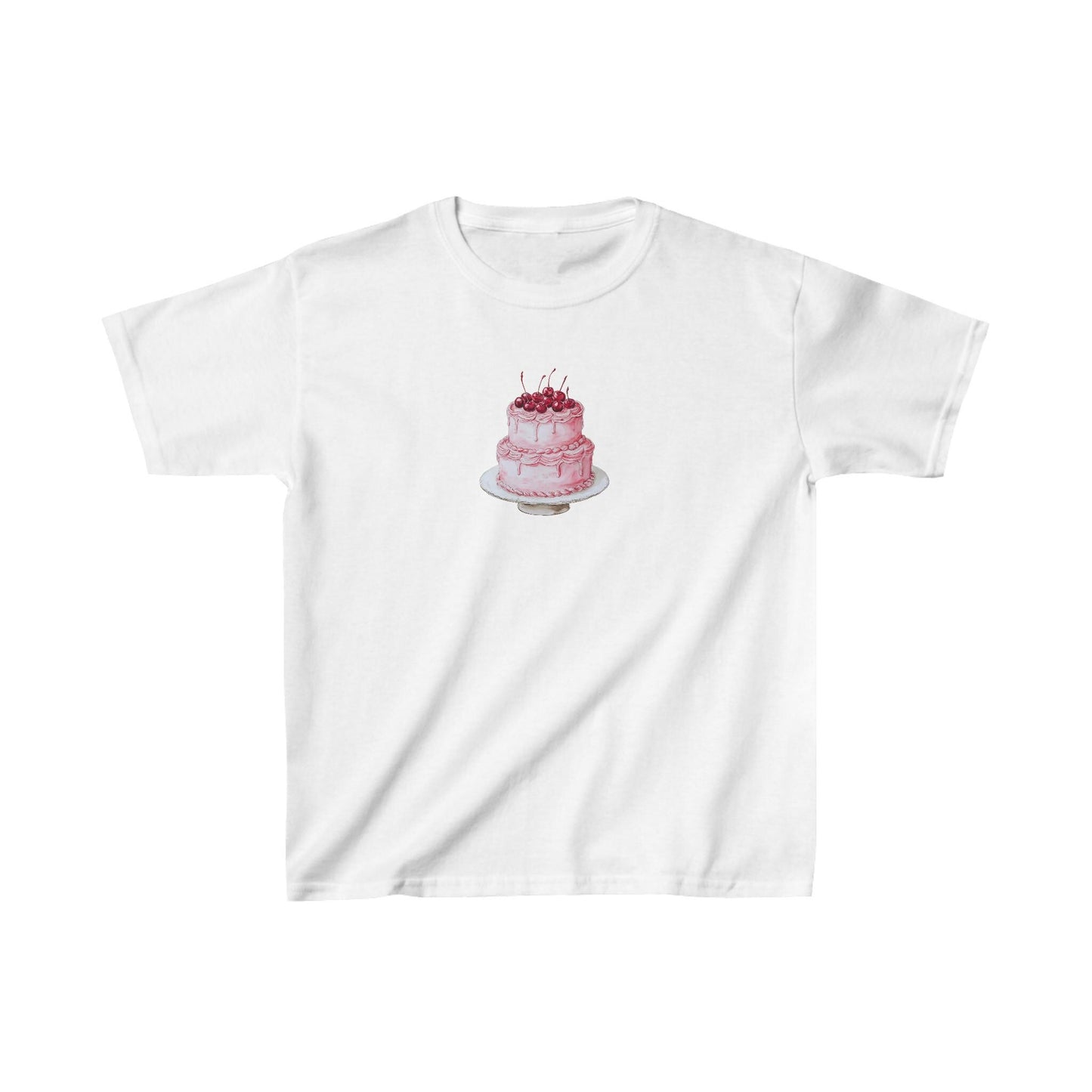 Let Them Eat Cake Y2K pink frosted cake Baby Tee Cotton, Cute casual, graphic shirt Tshirt, 90s Marie Antoinette retro