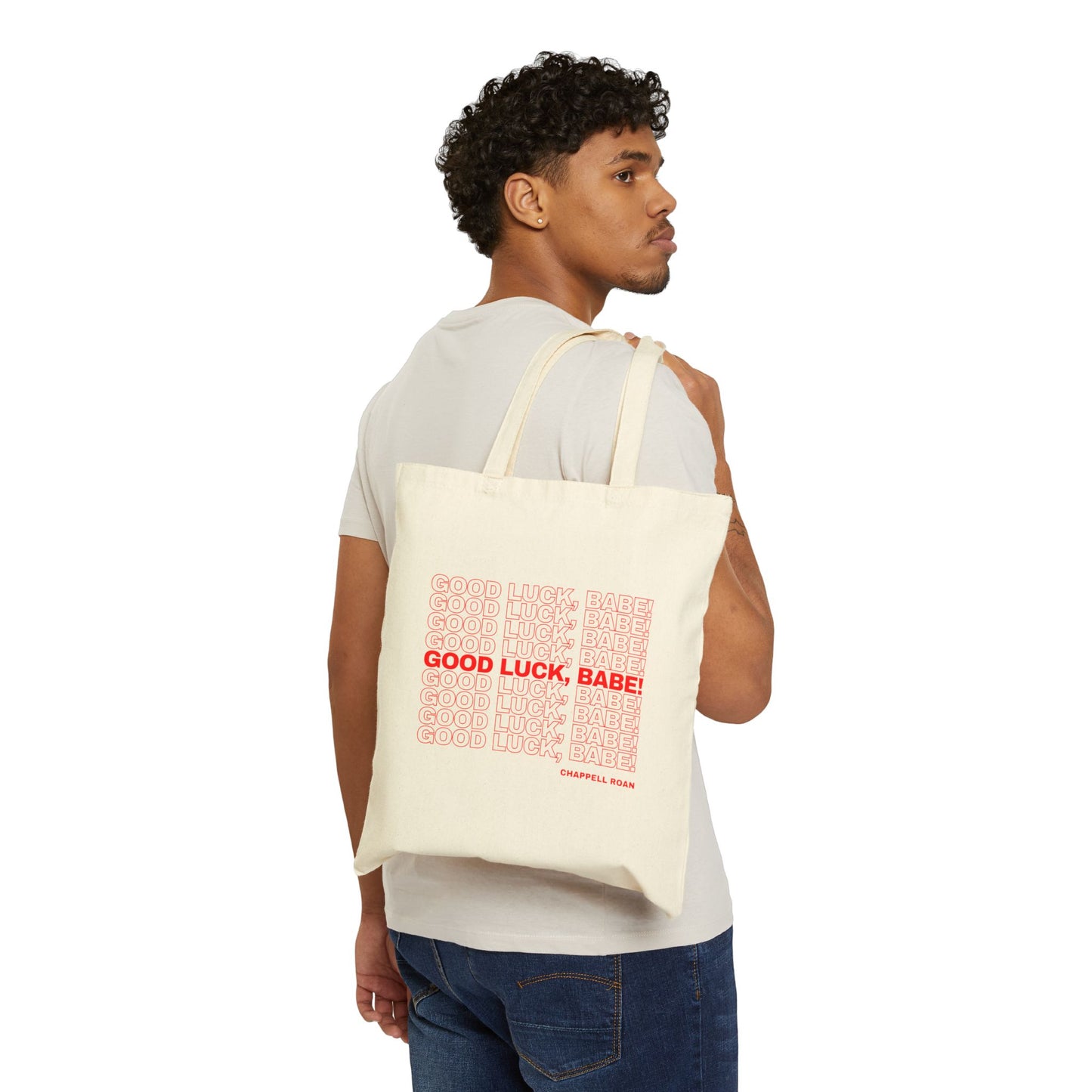 Good Luck, Babe! Chappell Roan Cotton Canvas Tote Bag