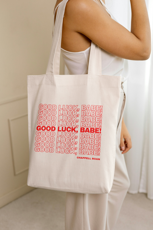 Good Luck, Babe! Chappell Roan Cotton Canvas Tote Bag