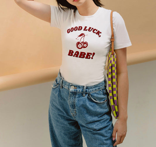 Good Luck, Babe! Chappell Roan Cotton Baby Tee