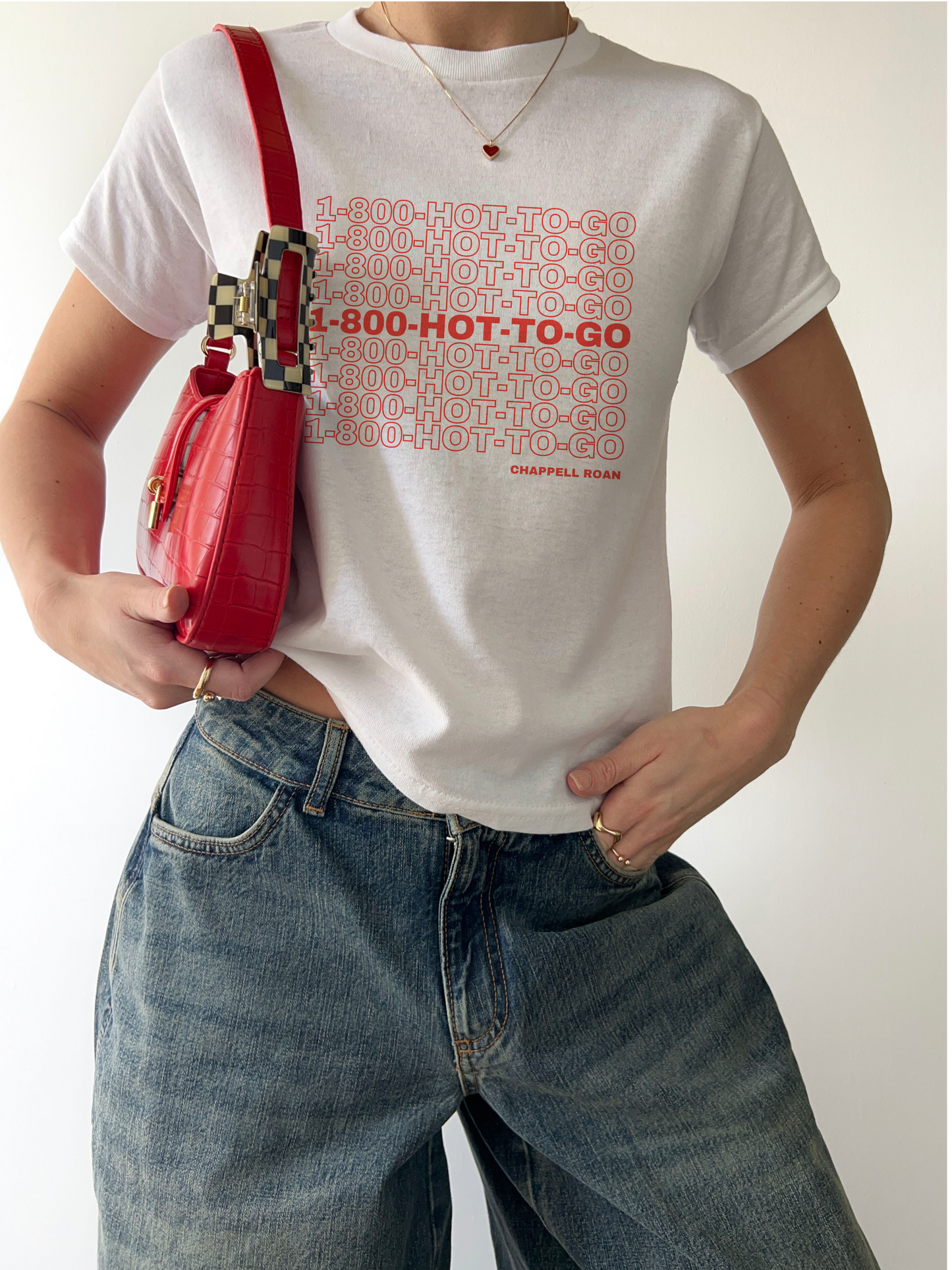 Hot-to-go! Chappell Roan Cotton Baby Tee.