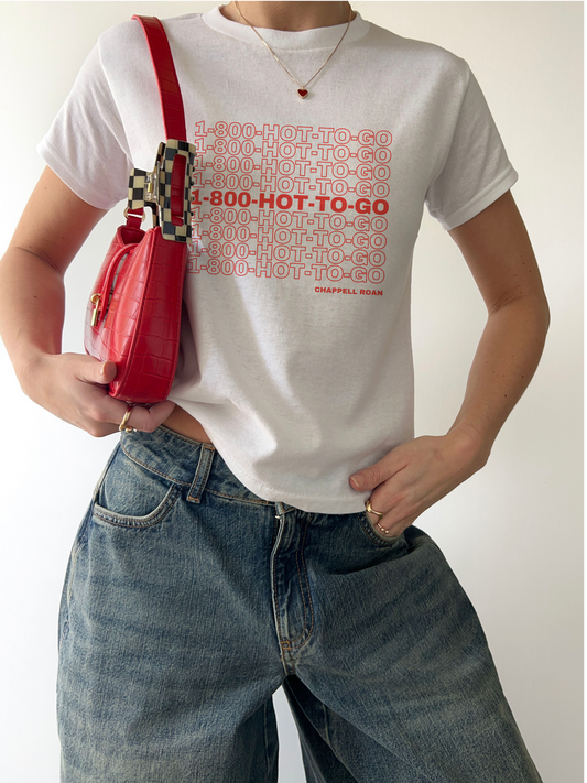 Hot-to-go! Chappell Roan Cotton Baby Tee.