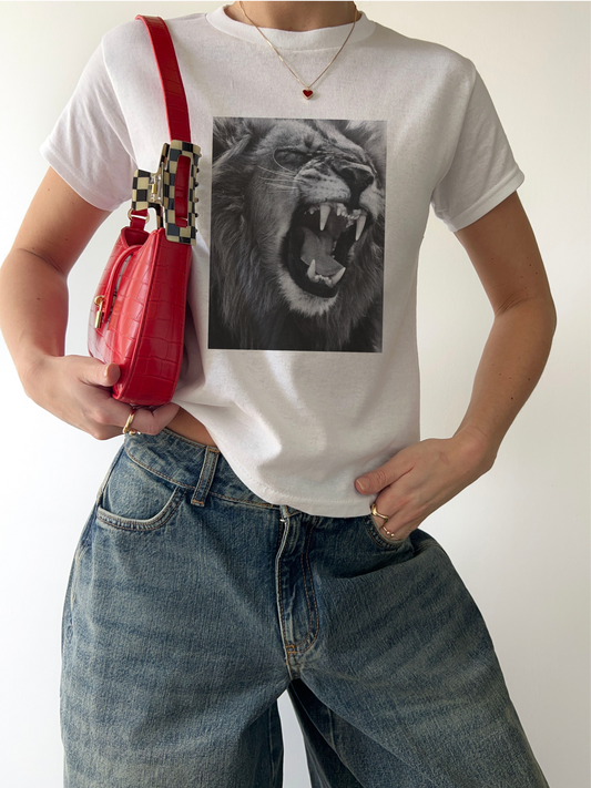 Lions Roar Cotton Baby Tee